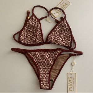 For Love & Lemons Crochet Bathing Suit (Top + Bot)